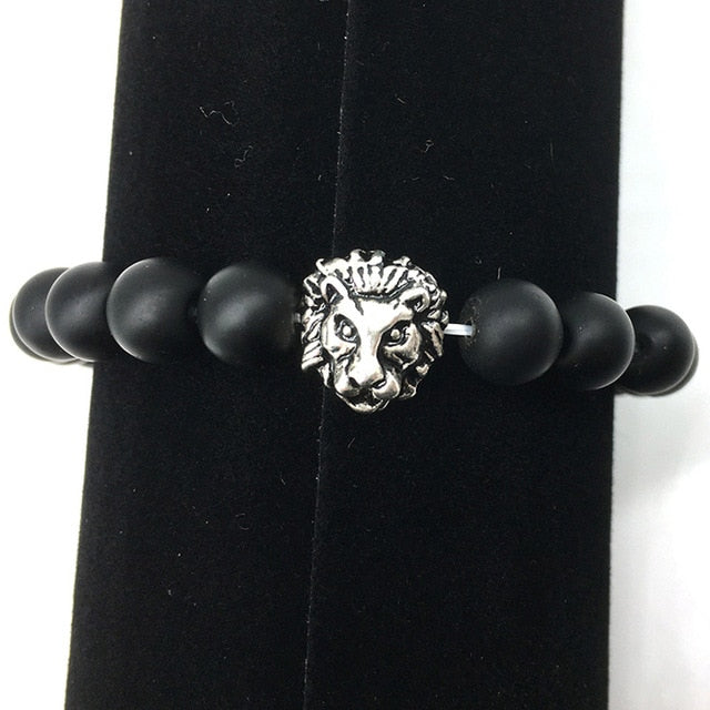 Lion head bead on sale bracelet